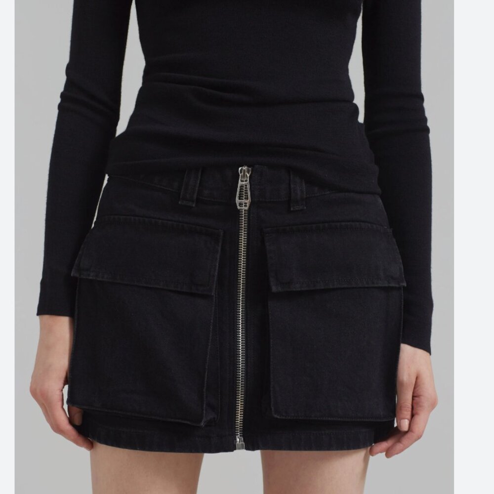 The Frankie Shop Haikure Molly Mini Skirt - Black Stone
